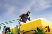 Planter box seed treatement